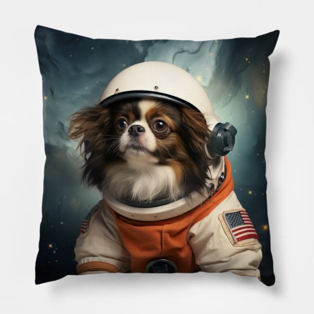 Astro Dog - Japanese Chin Pillow by Merchgard