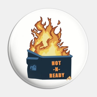 Dumpster Fire Pizza Dive Pin