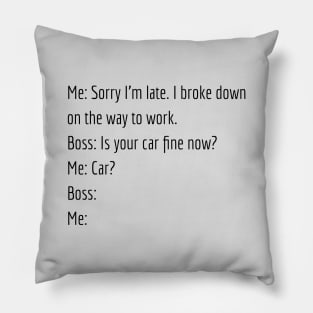 Funny Mental Health Pillow