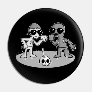 Pun Cops! (Black Shirt) Pin