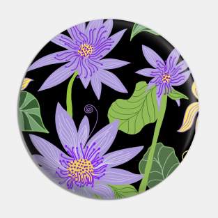 Lilac Lotus Flowers Pin