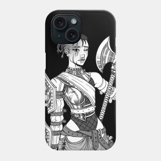 Inktober: Injured Woman Warrior Phone Case