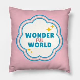 wonderful world Pillow