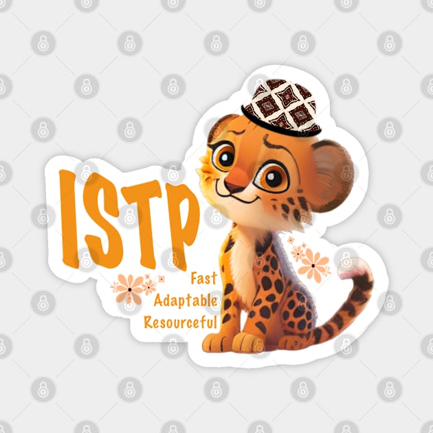 ISTP Craftsman, Cheetah Magnet by Black Cat