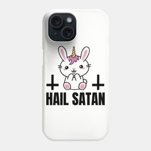 Devilish bunny Black Metal Phone Case