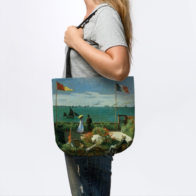 Artists Garden by Claude Monet Laptop Messenger Bag