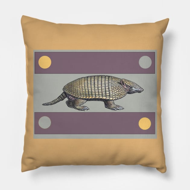 Armadillo Pillow by Marccelus