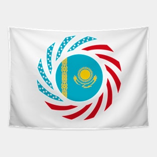 Kazakhstani American Multinational Patriot Flag Series Tapestry