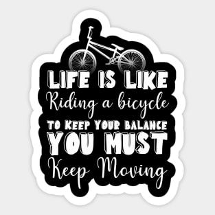 Bike Buddy Life is All About Balance Sticker for Sale by PRO DESIGN