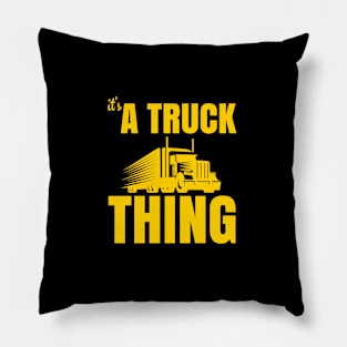 A truck thing Pillow