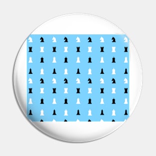 Blue Chess Pattern Pin