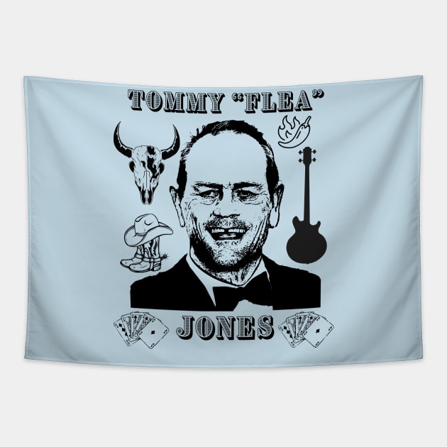 Tommy “Flea” Jones Tapestry by Jldigitalcreations