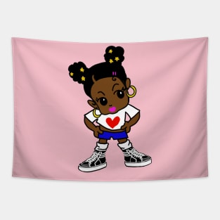 Black girl Tapestry