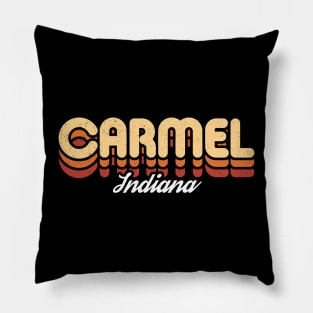 Retro Carmel Indiana Pillow