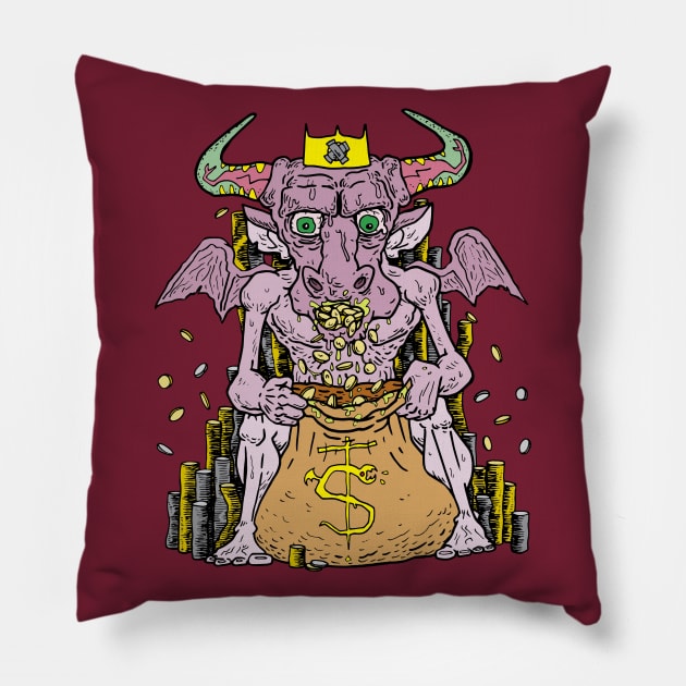 Zagan the Demon Pillow by Morgue Window Merch