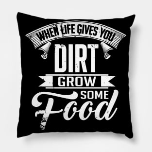 Grow some food (white) Pillow