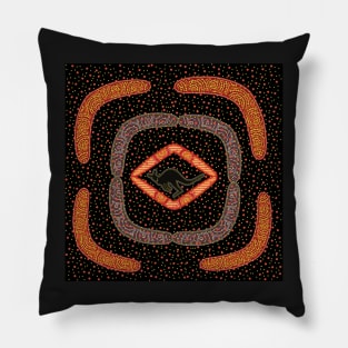 Awesome Aboriginal Dot Art Pillow