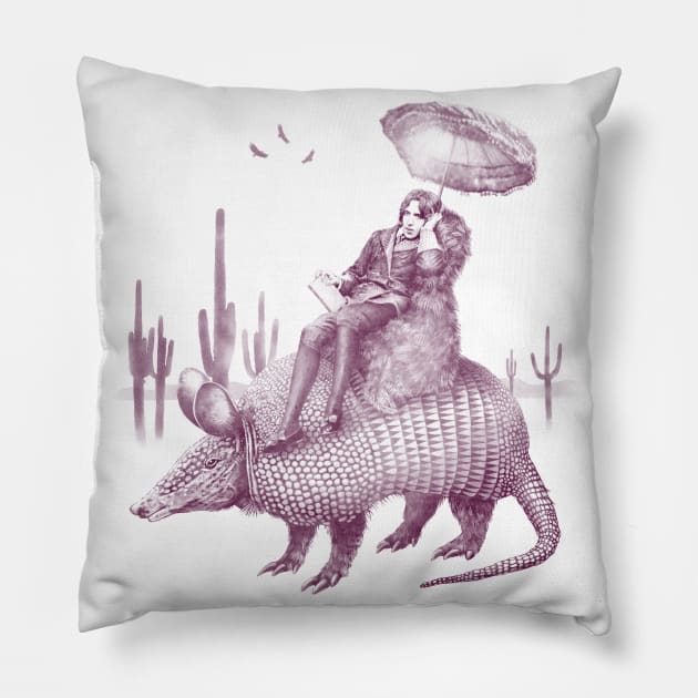 Wilde Wild West Pillow by Timothy Sellers