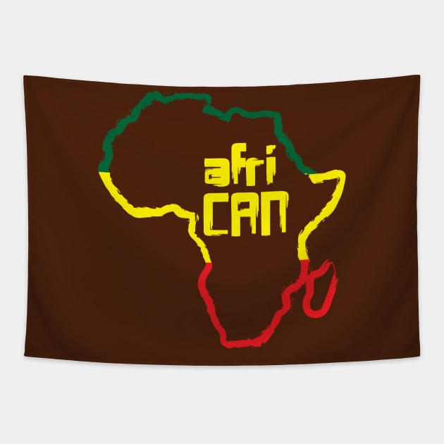 afriCAN Tapestry by Merch House