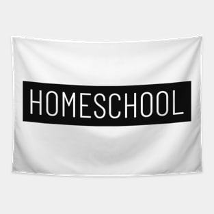 Homeschool Block Label Black Tapestry