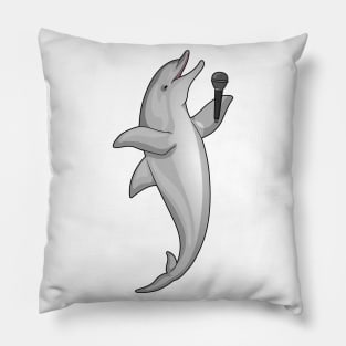 Dolphin Singer Microphone Pillow