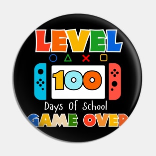 100 Days of school Game Over Boys Unlocked Gamer Video Games Pin