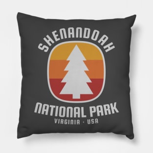 Shenandoah National Park Retro Pillow