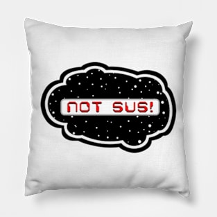 Red Not Sus! (Variant - Other colors in collection in shop) Pillow