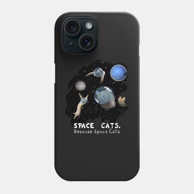 Cute Space Cat Shirt Epic Galaxy Cats in Outer Space Gift Phone Case by ro83land