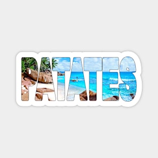 PATATES - Anse Patates Beach Seychelles Magnet