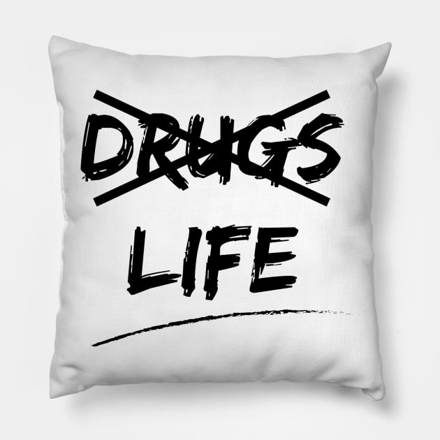 Say no to drugs Pillow by Shapwac12