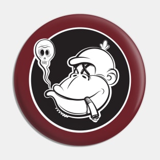 Smoking Monkey Pin