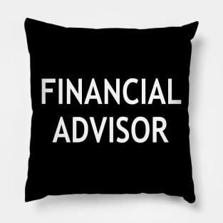 Financial Advisor Pillow