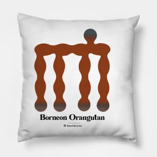 Bold monkey print "Orangutan" Pillow