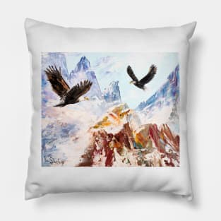 Flying Above The Clouds Pillow