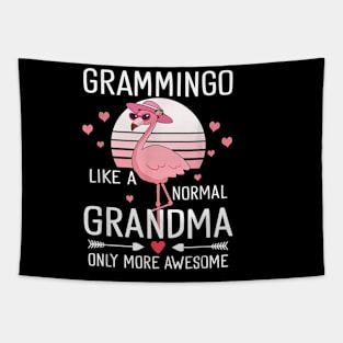 Flamingo Grammingo Like A Normal Grandma Only More Awesome Tapestry