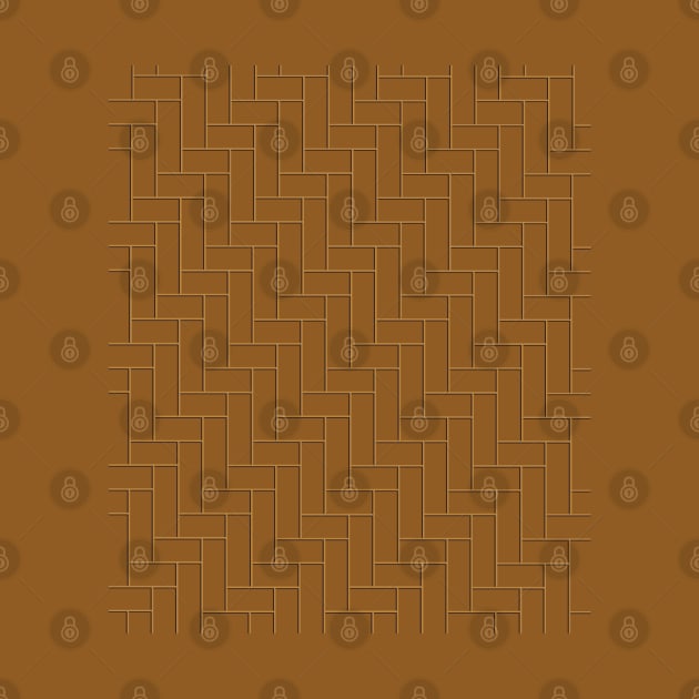 Geometric Tiles in Dark Tan by OneThreeSix