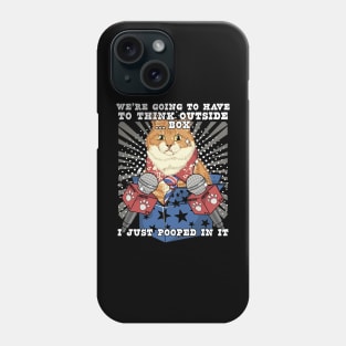 Funny Cat Meme I've Pooped into Box Phone Case