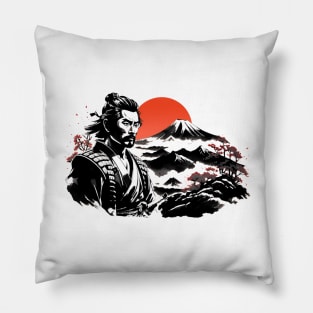 A very vintage samurai Pillow