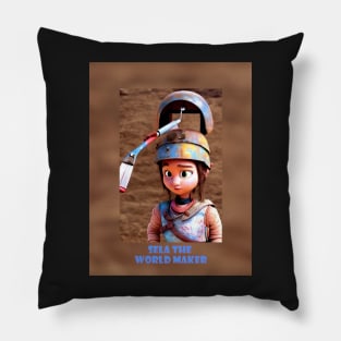 Sela the world maker - Helmet brush Pillow