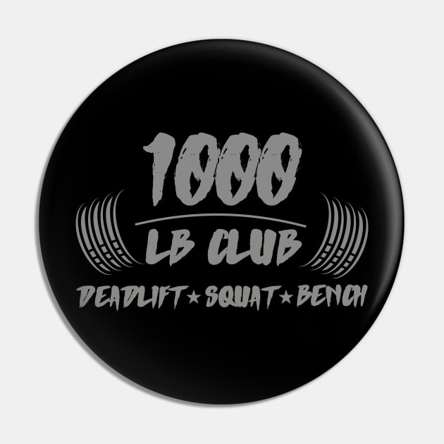 1000lb club deadlift squat bench Pin by AniTeeCreation