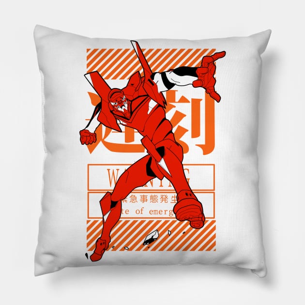 Eva 02 Robot Pillow by paisdelasmaquinas