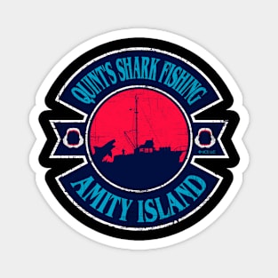 jaws, Quint's shark fishing, amity island Magnet