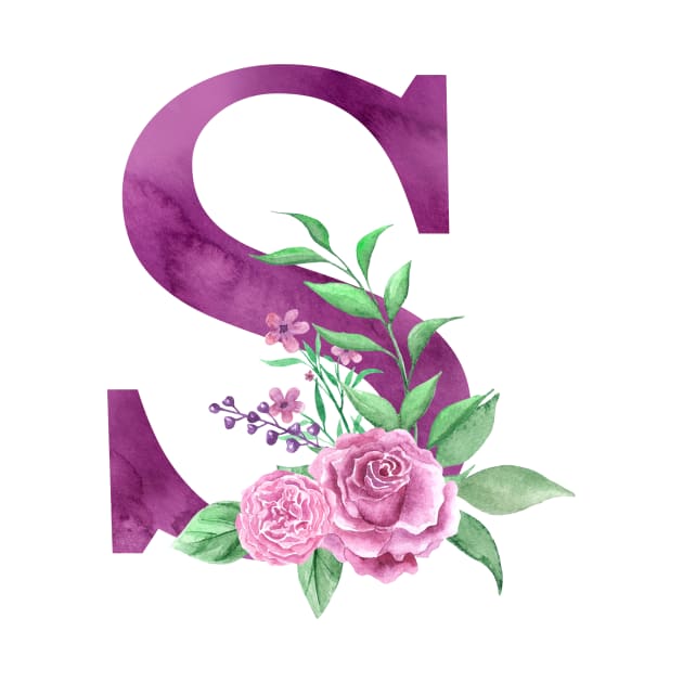 Floral Monogram S Beautiful Rose Bouquet by floralmonogram