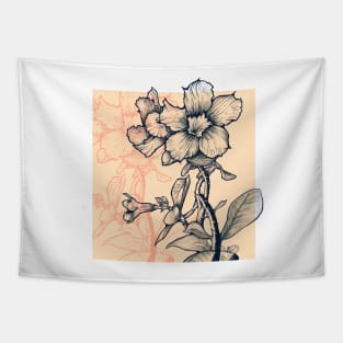 Desert rose halftone Tapestry