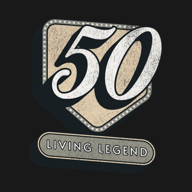 Funny 50th Birthday Quote 50 Years - Living Legend by MEWRCH