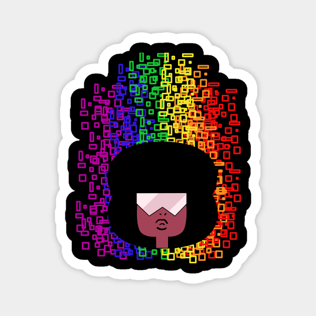 Pride Rainbow Garnet Magnet by Godsibi