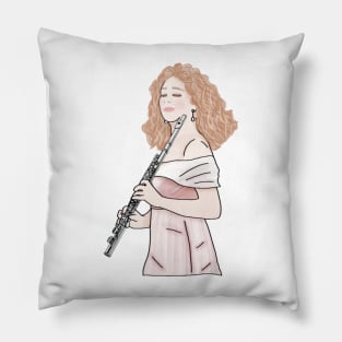 Clarinet Player Pillow