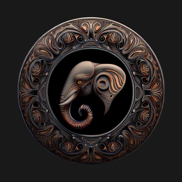 Celtic Style Animal 04 Elephant by PDA Southend