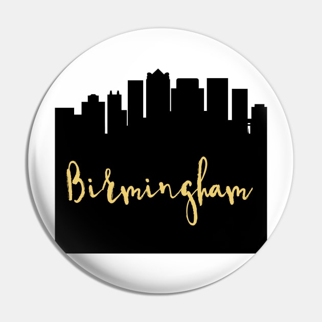 BIRMINGHAM ENGLAND DESIGNER SILHOUETTE SKYLINE ART Pin by deificusArt